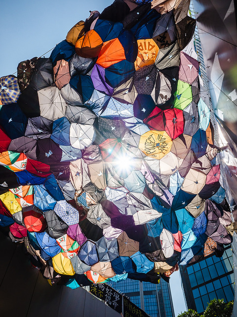 Image from Pro-Democracy Umbrella Movement, Hong Kong, 2014. Source: Studio Incendo on Flickr